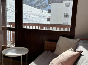Appartement skis aux pieds 2 pièces cabine avec balcon - Val Claret, Tignes - FR-1-502-398